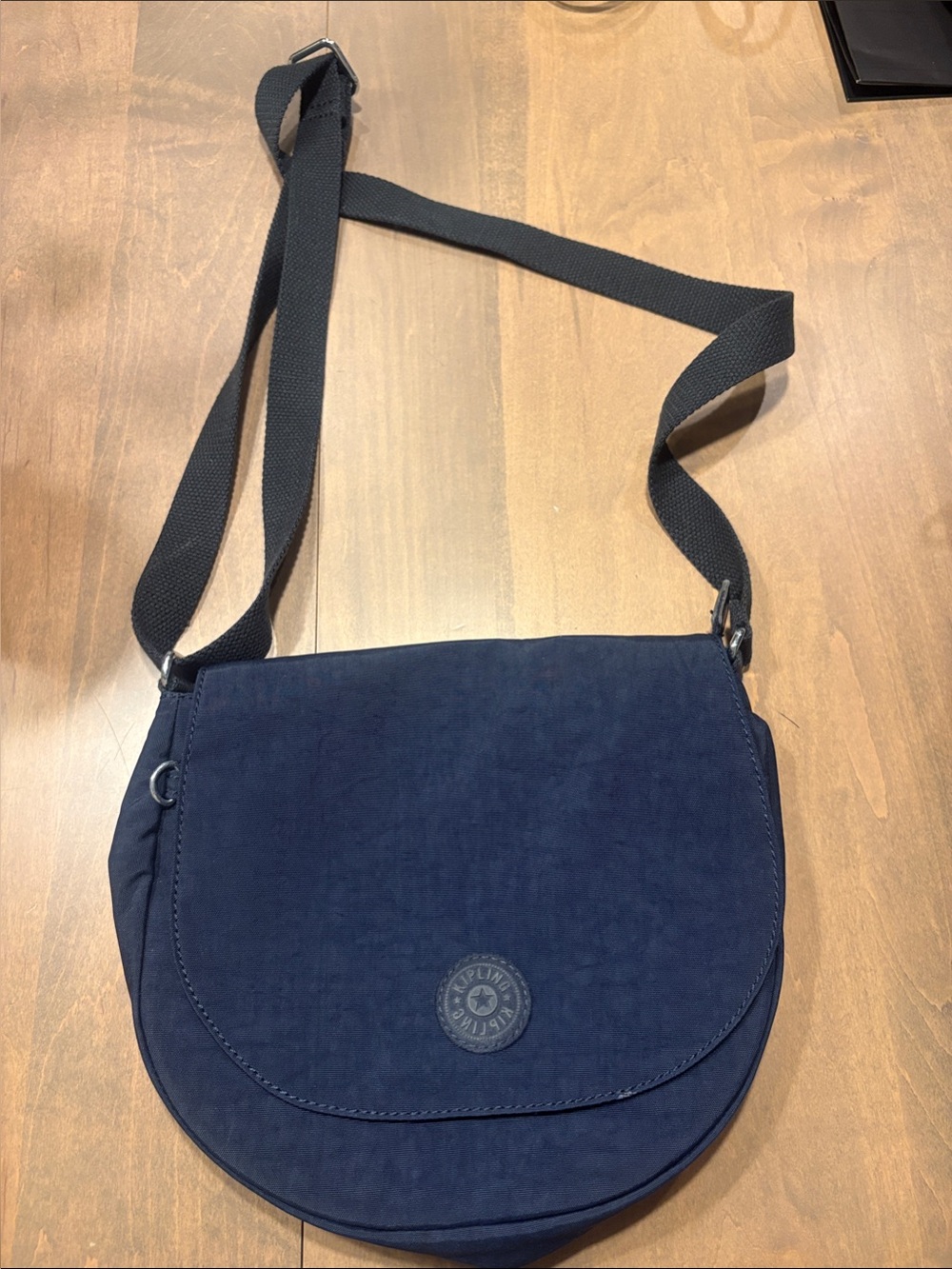 Kipling Navy Crossbody Saddle Bag - Women